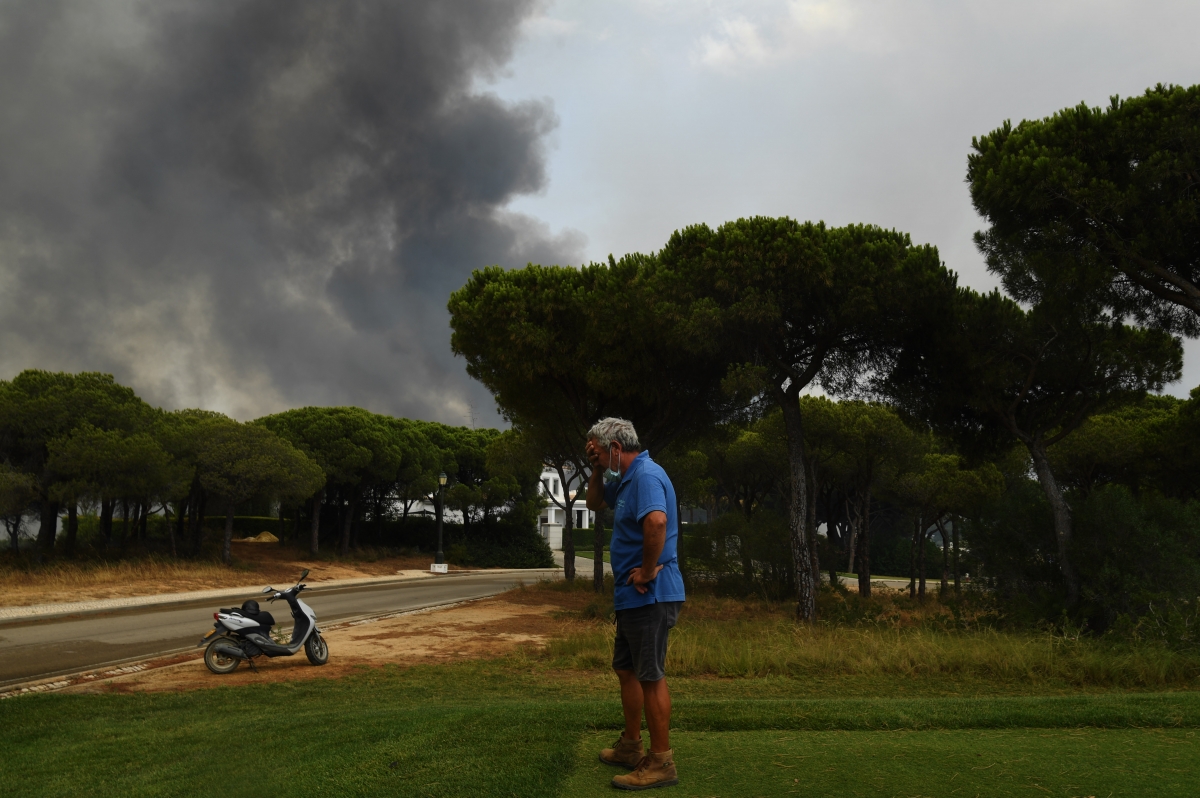 Wildfires Spread Through Quinta do Lago in Portugal