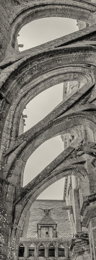 L'abbaye du Mont Saint-Michel pendant son confinement.