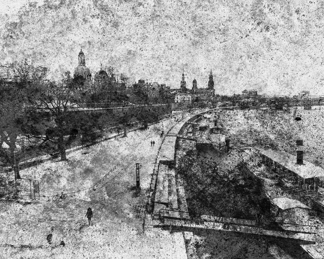 Winter view of Dresden's Old Town