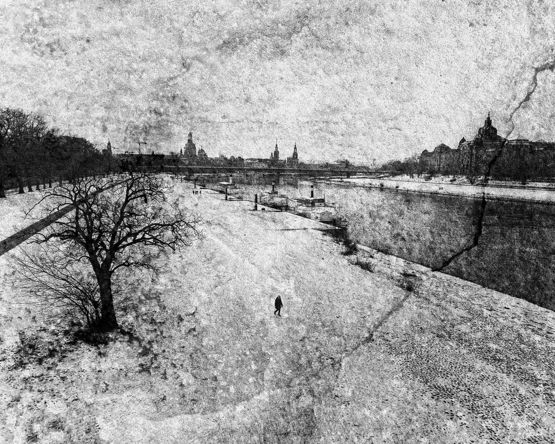 Winter view of Dresden's Old Town