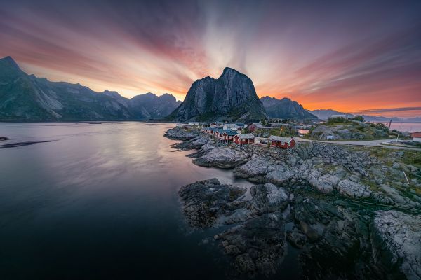 Hamnoy Midnight Sun